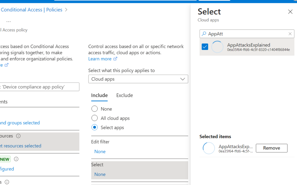 Conditional Access - Apps