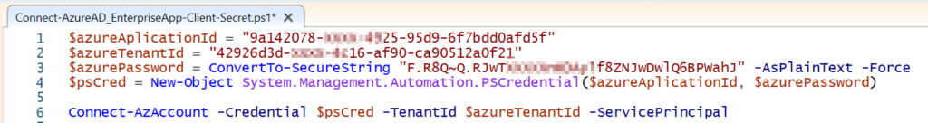 App-Zugriff per Client Secret