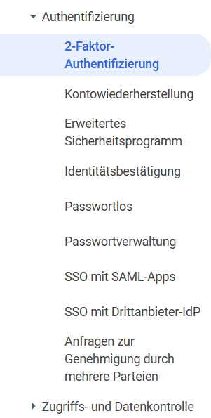 Google-Authentifizierung