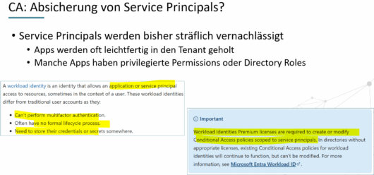 Workload Identities und Conditional Access