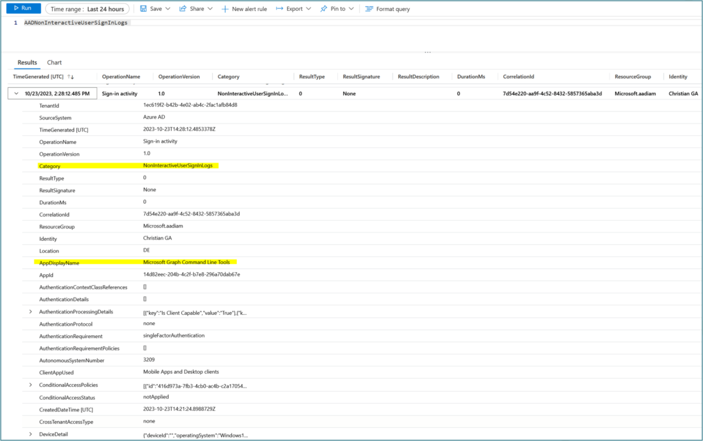 Logging, Alarmierung, Threat Hunting am Beispiel eines M365-Logs