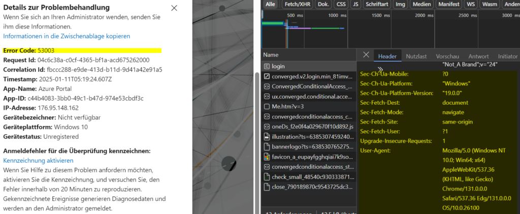 Microsoft 365 - Geräte-Compliance-Bypass 14 ca block device
