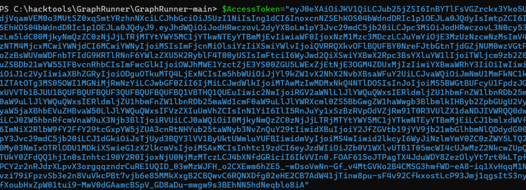 Microsoft 365 - Geräte-Compliance-Bypass 5 import accesstoken