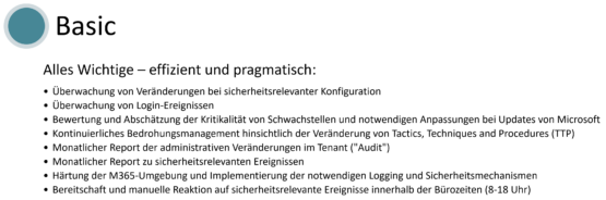 M365 Security Monitoring as a Service - Basic